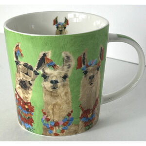 Llamas Amigos Two Can Art Bone China Coffee Tea Cocoa Mug Designed By Patti Gay